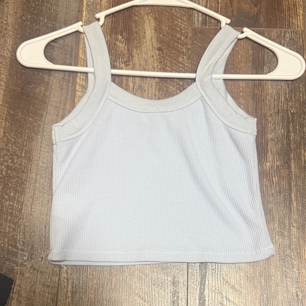 Cotton On Pale Blue Ribbed Tank